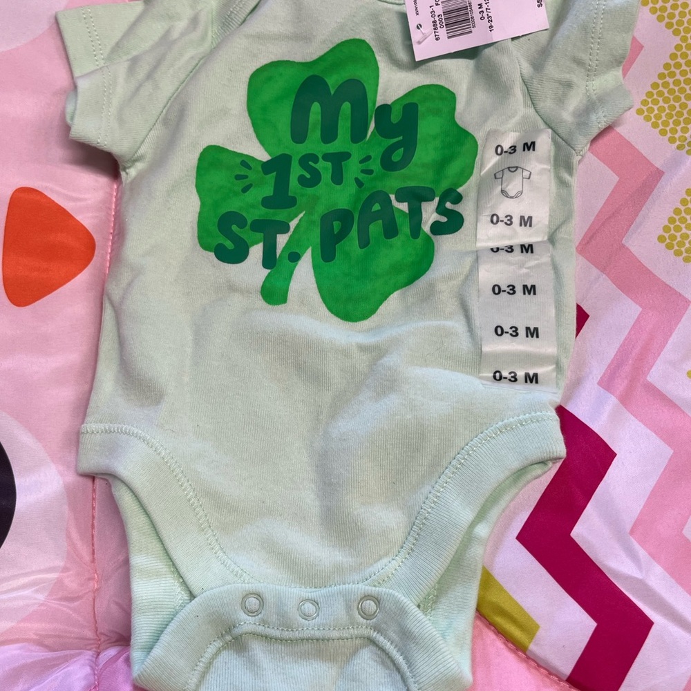 Old Navy Light Green Baby Onesie